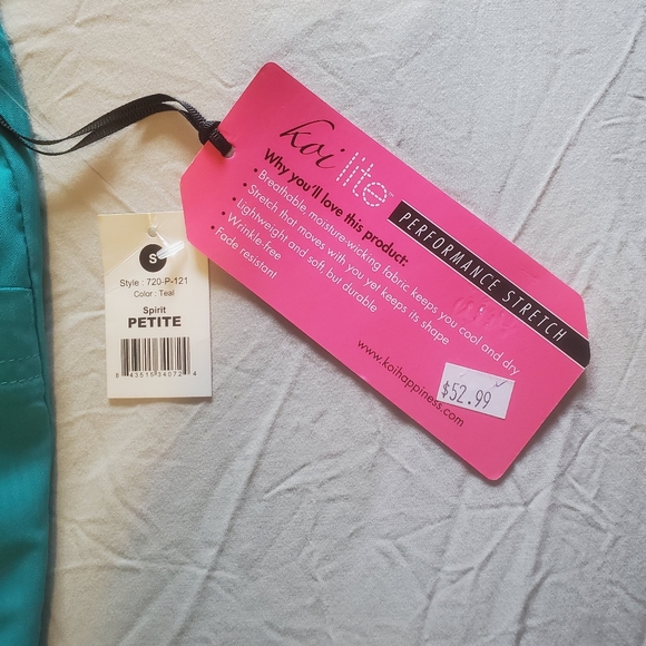 koi Other - Koi size small scrubs teal